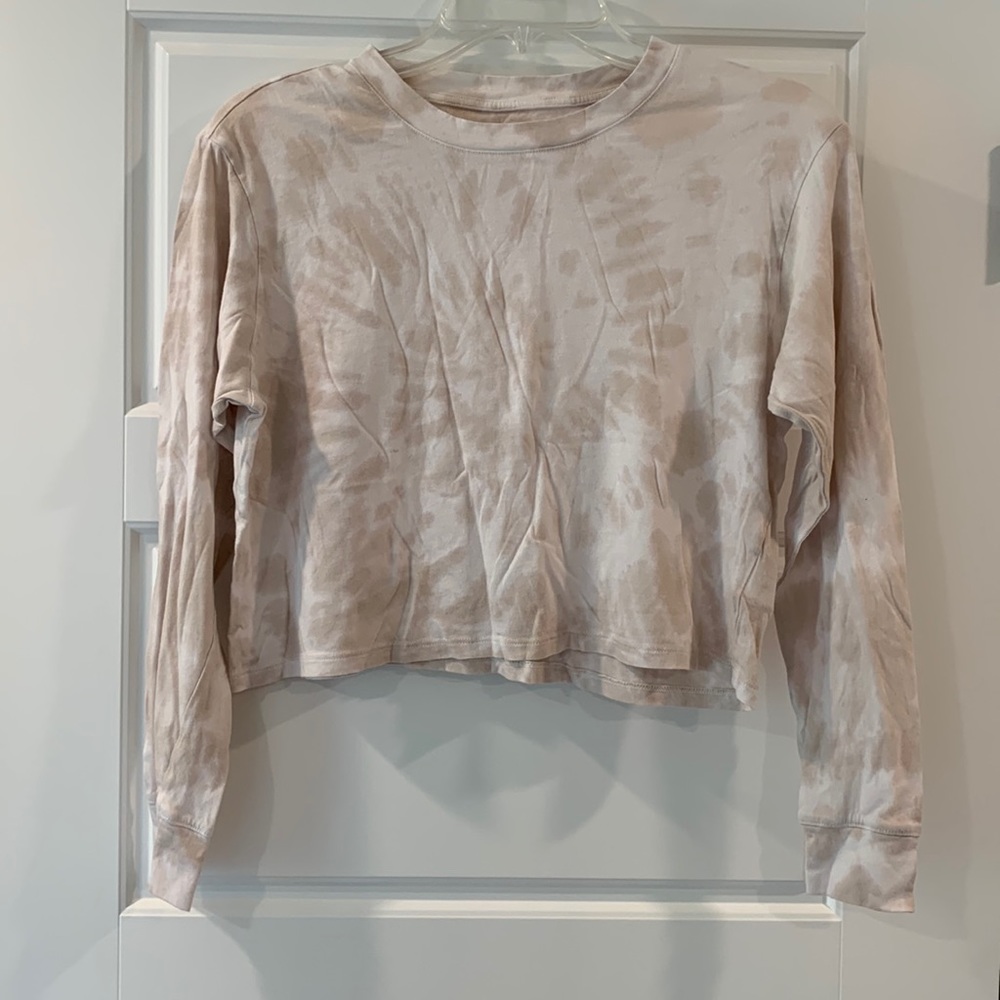 American Eagle Tie Dyed Cropped Shirt
